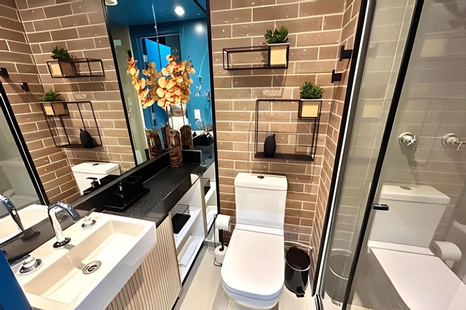 Studio/Moderno/200 M Allianz/Piscina/Wifi/Vaga São Paulo Luaran gambar