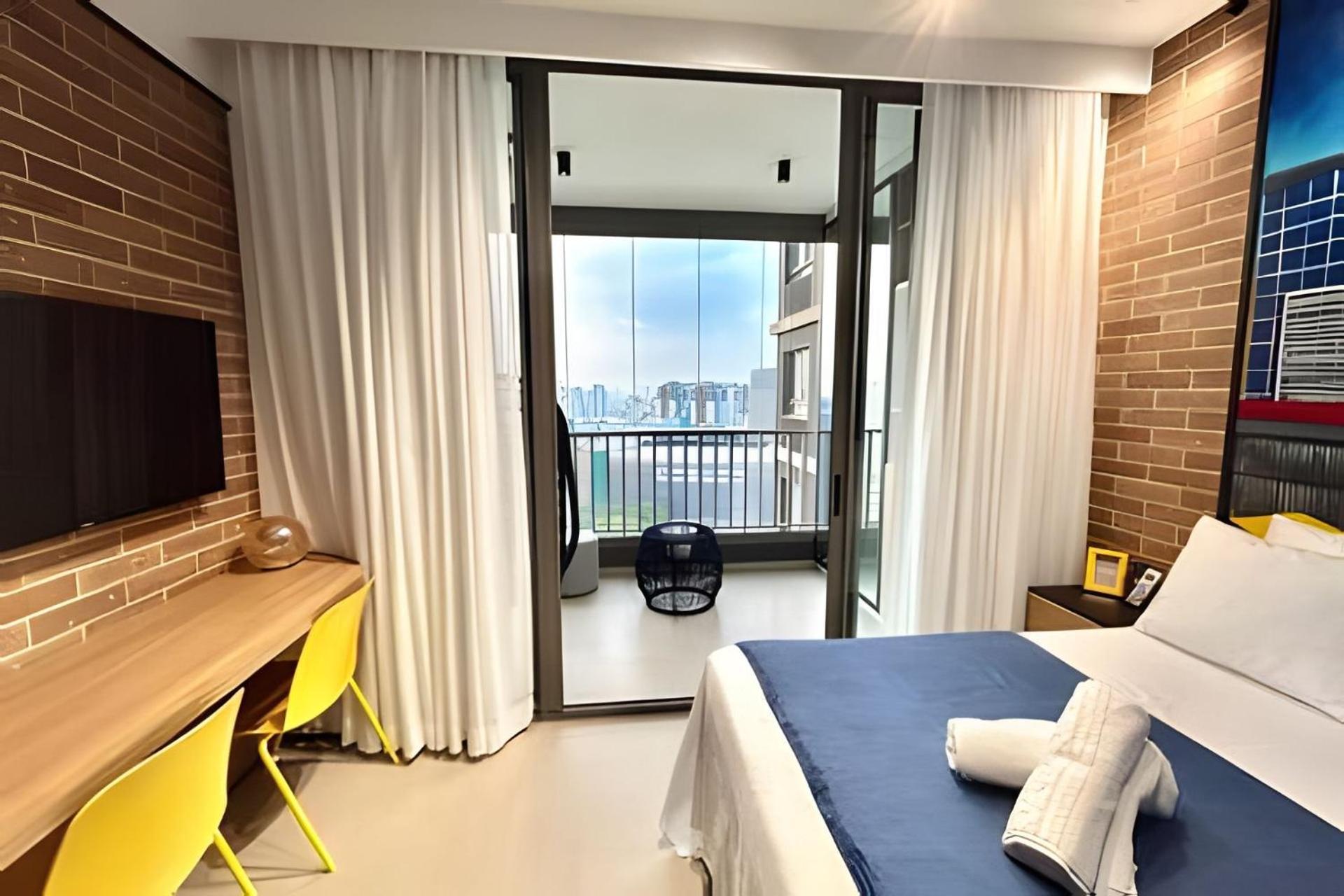 Studio/Moderno/200 M Allianz/Piscina/Wifi/Vaga São Paulo Luaran gambar